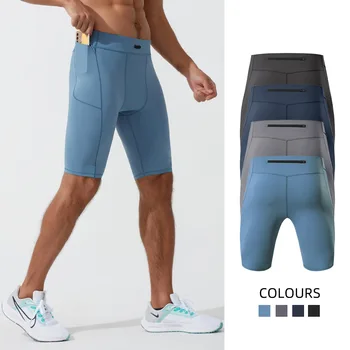 Kompressionsshorts für Herren, schnell trocknend, Bodybuilding-Strumpfhose, Shorts, Fitness-Leggings