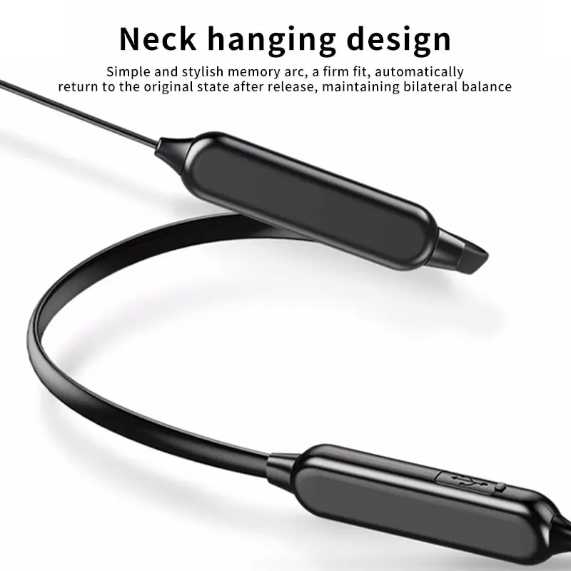 Drahtlose 9D Bluetooth Headset Hals Hängen Stereo Noise – Bild 5