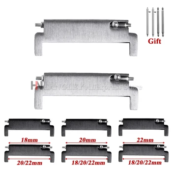 1 Paar Uhrenarmband-Adapter, 18 mm bis 20 mm, 22 mm, 20 mm bis 18/20/22 mm, 22 mm bis 22 mm