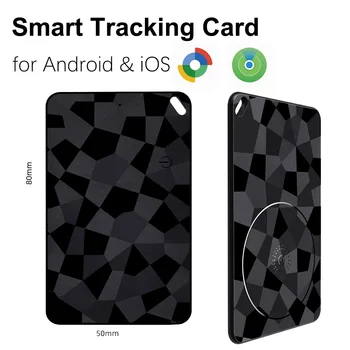 Smart Wallet Tracker, wiederaufladbarer Dual-System-Artikelfinder, kompatibel mit Apple Find My & Android