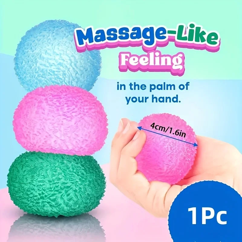 1Pc Squishy Mehrfarbige Textur Eis Ball Squeeze Spielzeug für