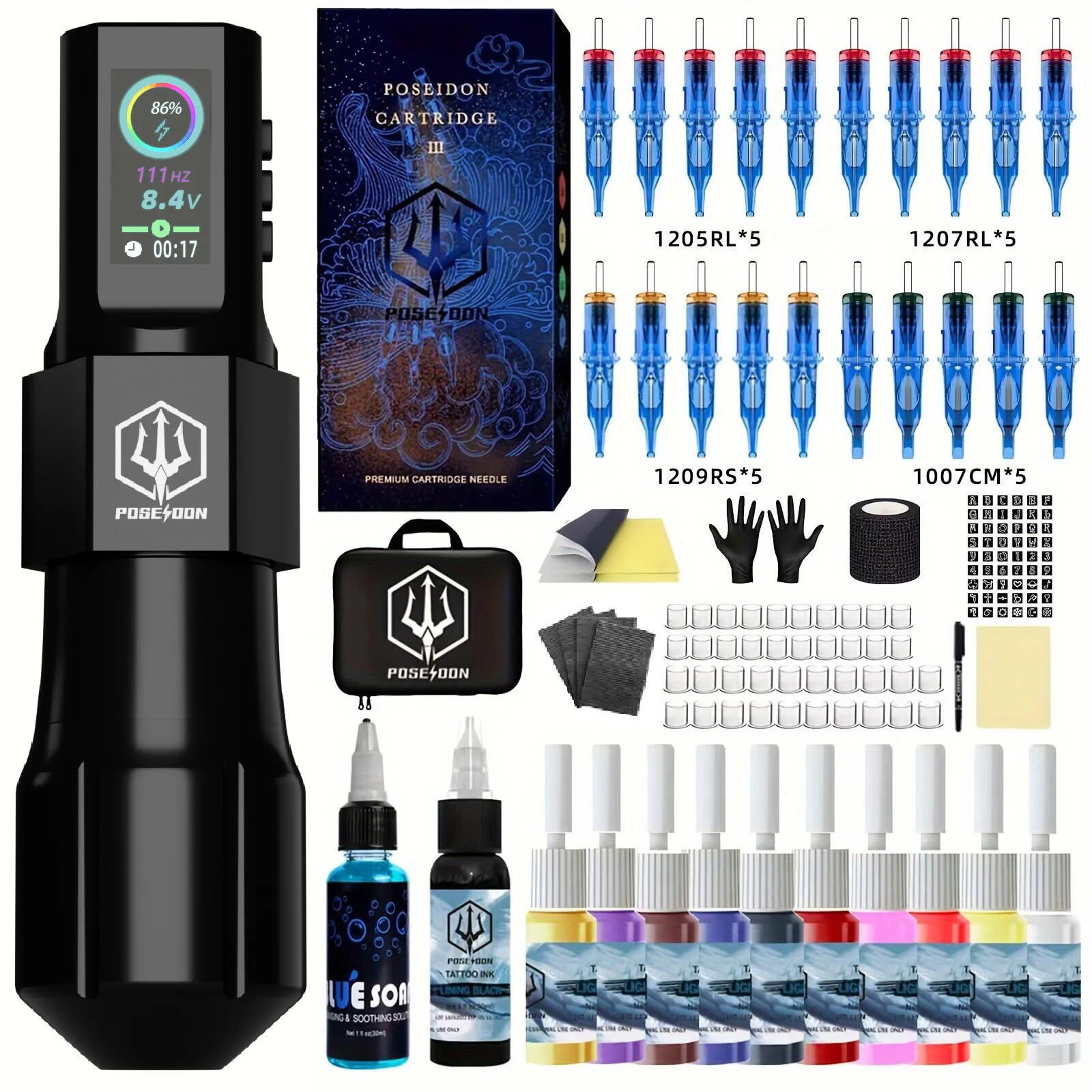 Tattoo Kit oder Tattoo Machnie POSEIDON Neue Coole Tattoo