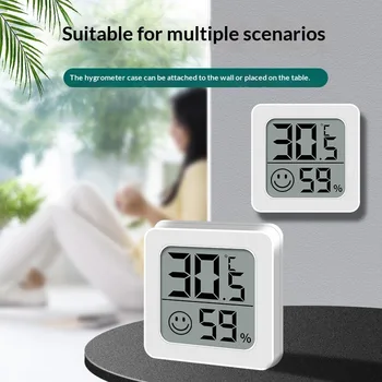 Mini LCD Digital-Thermometer Hygrometer Innenraum Temperatur- und Feuchtigkeitsmesser Sensor Wetterstation Set