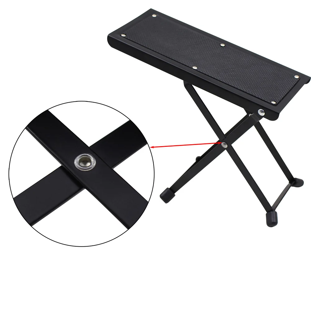 Gitarren-Fußhocker, 4 Positionen, höhenverstellbar, faltbar – Bild 4