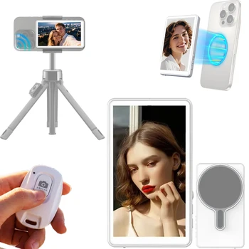 Magnetischer Telefon-Selfie-Bildschirmmonitor Bluetooth-Fernbedienung Selfie Rückkamera Vlog Live-Stream
