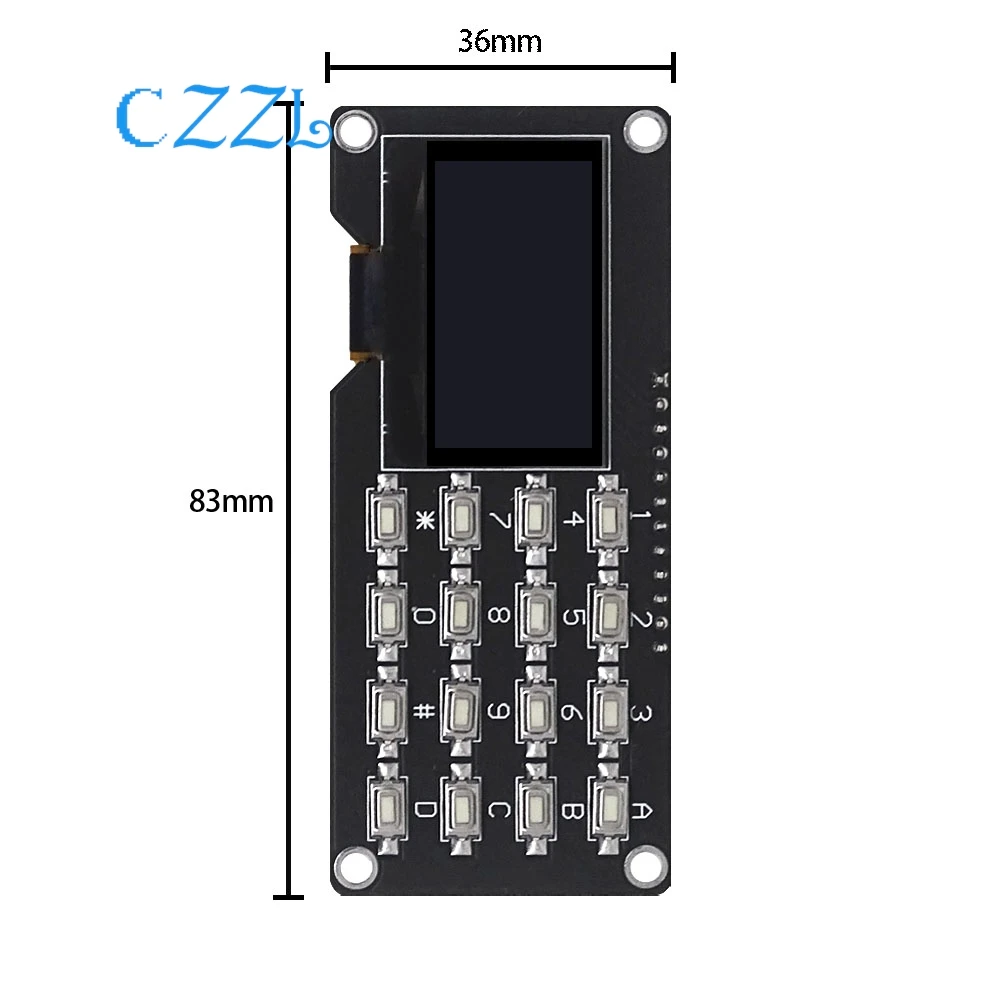 0,96 Zoll/1,3 Zoll weißer SSD1315-Treiber IIC+Taste – Bild 2