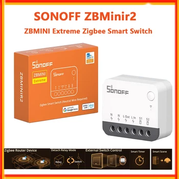 SONOFF Zbminir2 Extreme Zigbee Smart Switch Smart Home DIY Schaltermodul ZBMini Externer Schalter Steuerung