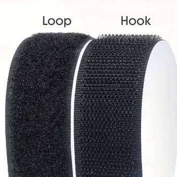 1-25M Selbstklebendes Klettband für Heimwerker, Magisches Klebeband, Selbstklebende Starke Klebstoffaufkleber