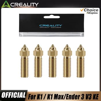 Creality Ender 3 V3 KE Messingdüsen-Set, 5er-Pack Hochgeschwindigkeitsdüsen ​ ​ 0,2mm/0,4mm/0,6mm/0,8mm