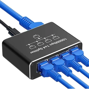 Gigabit Ethernet Switch Rj45 Splitter LAN Gigabit Verlängerung Adapter 1000Mbps Netzwerk Stecker Für PC Laptop