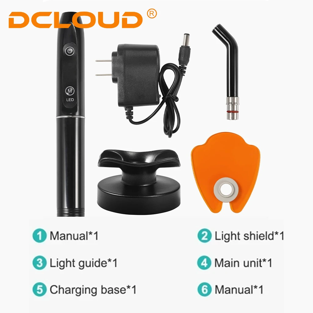 Dental-Härtungslampe, LED, 1S, Heilung, 3 Modi, ausharz, eine – Bild 5