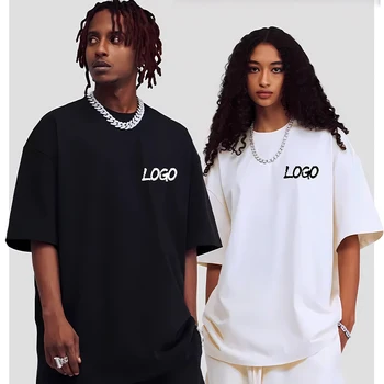 Angepasst 100% Baumwolle Gedruckt T-shirts Männer Mode Kurzarm Oansatz T-shirt Frauen Persönlichkeit
