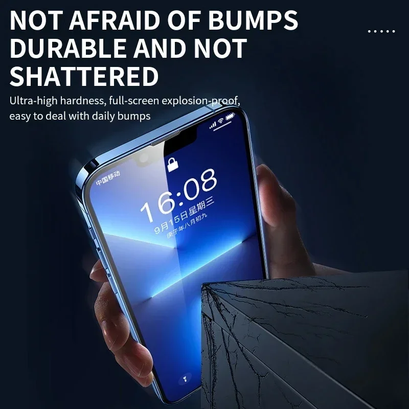 3 Stück gehärtetes Glas für iPhone 14 13 12 11 15 Pro Max – Bild 3