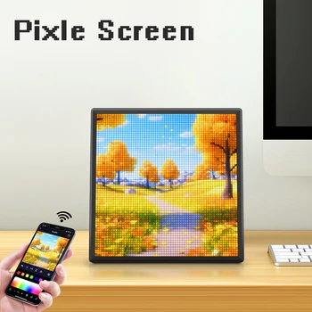16x16/ 32x32/ 64x64 Pixel LED Display Werbung Home Dekoration Schreibtisch Bildschirm Panel Bluetooth