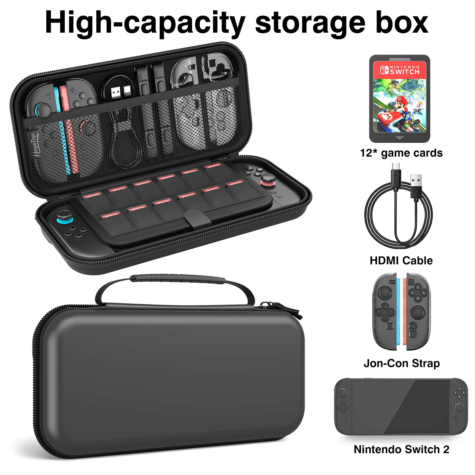 Für Switch 2-Koffer, tragbare Switch 2-Reisetasche, mit – Bild 2