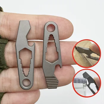 EDC Outdoor-Gadgets - Mini-Titan-Hebelwerkzeug, Multifunktions-Inbusschlüssel, Flaschenöffner