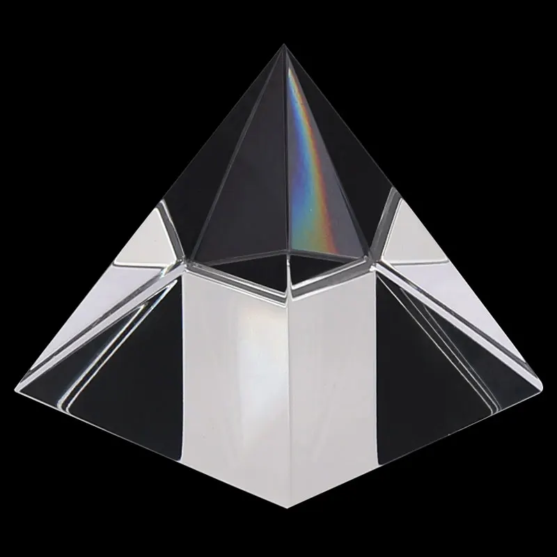 Prisma, optisches Glas, Kristallpyramide, 40 mm Seitenlänge