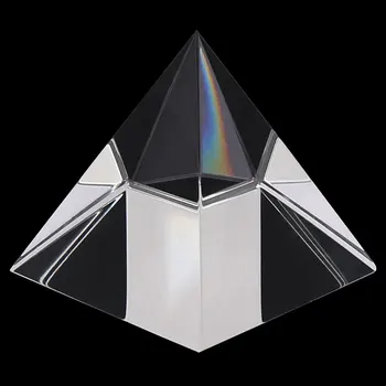 Prisma, optisches Glas, Kristallpyramide, 40 mm Seitenlänge, rechteckige Pyramide, polyedrische