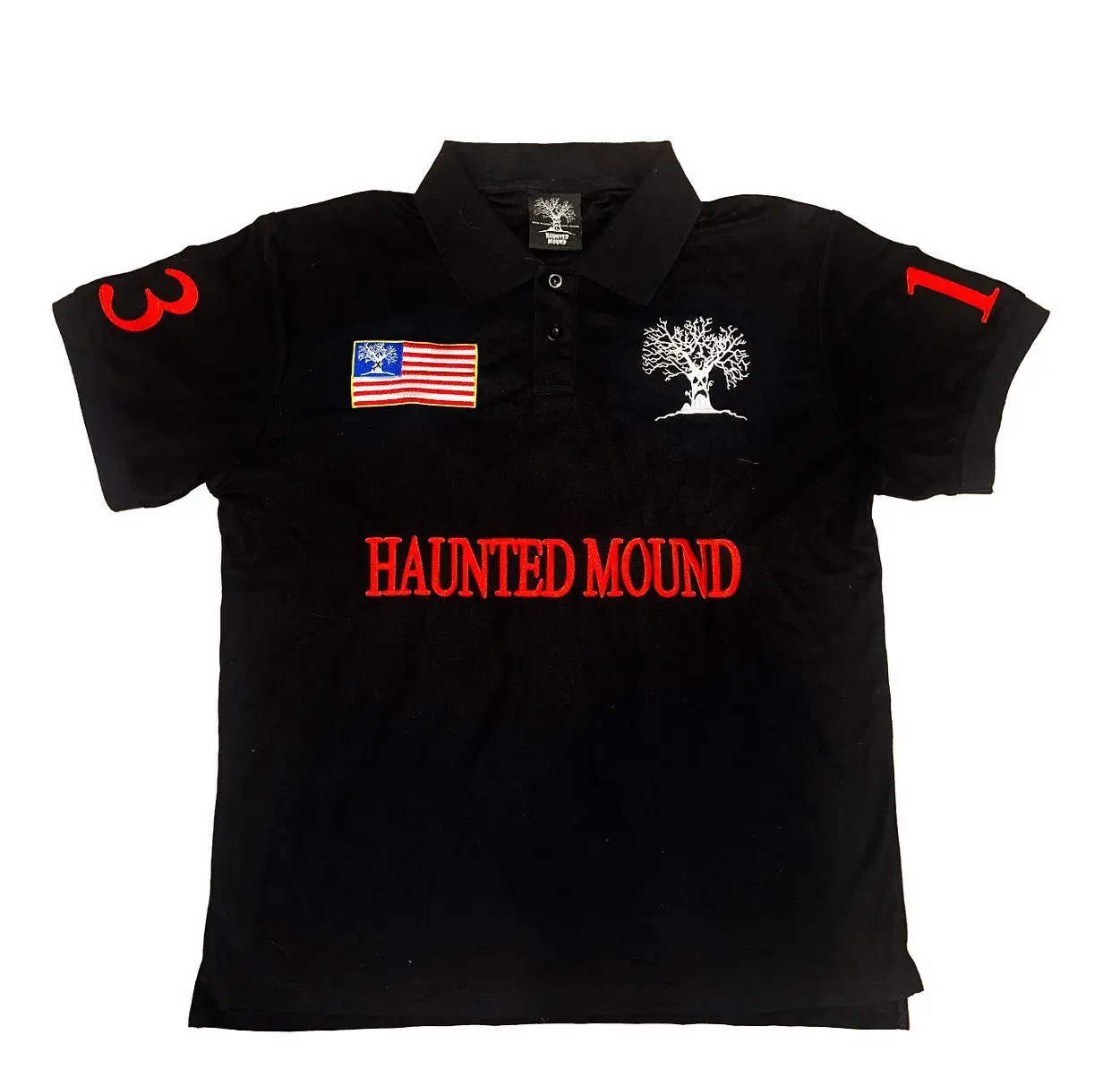 Haunted Mound Poloshirt America Retro Street Hip Hop