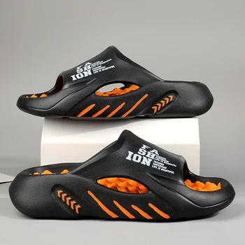 Sommer Herren Massage-Hausschuhe Indoor Outdoor Sandalen Strand Freizeitschuhe Weiche Sohle Slides Herren