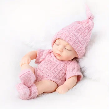Mini 7 Zoll wiedergeborene Puppe, schlafende Babypuppe, 19 cm geborene Puppen, Babyspielzeug, das beste