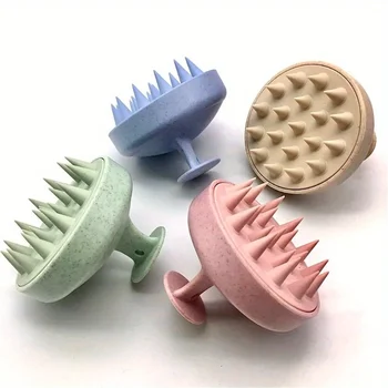 Silikon Shampoo Pinsel Körper Massage Pinsel Bad Dusche Pinsel Salon Friseur Werkzeug Kopfhaut Massage Kamm