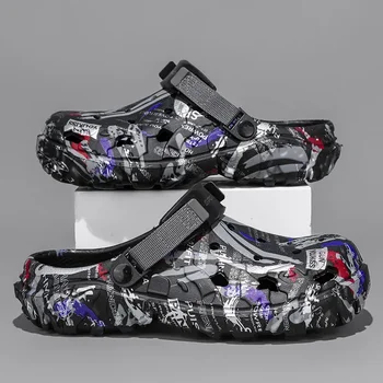 Übergrößen Sommer Herren Sandalen Clogs Outdoor Garten Clogs Lochschuhe Herren Freizeitschuhe Wasserschuhe