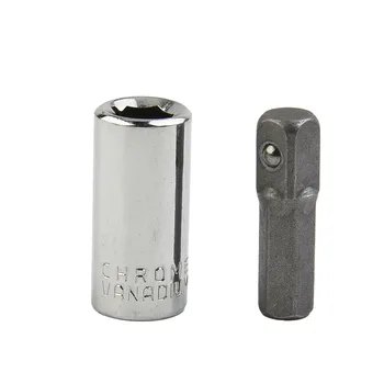 1/4" Vierkantantrieb auf 1/4" Sechskantschaft Schlagschrauber + 1/4 Bohrer Buchse Adapter Halter