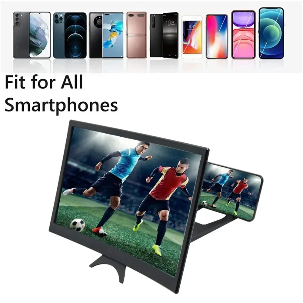 12-Zoll gebogene 3D HD Telefon Bildschirmlupe Film Video – Bild 5