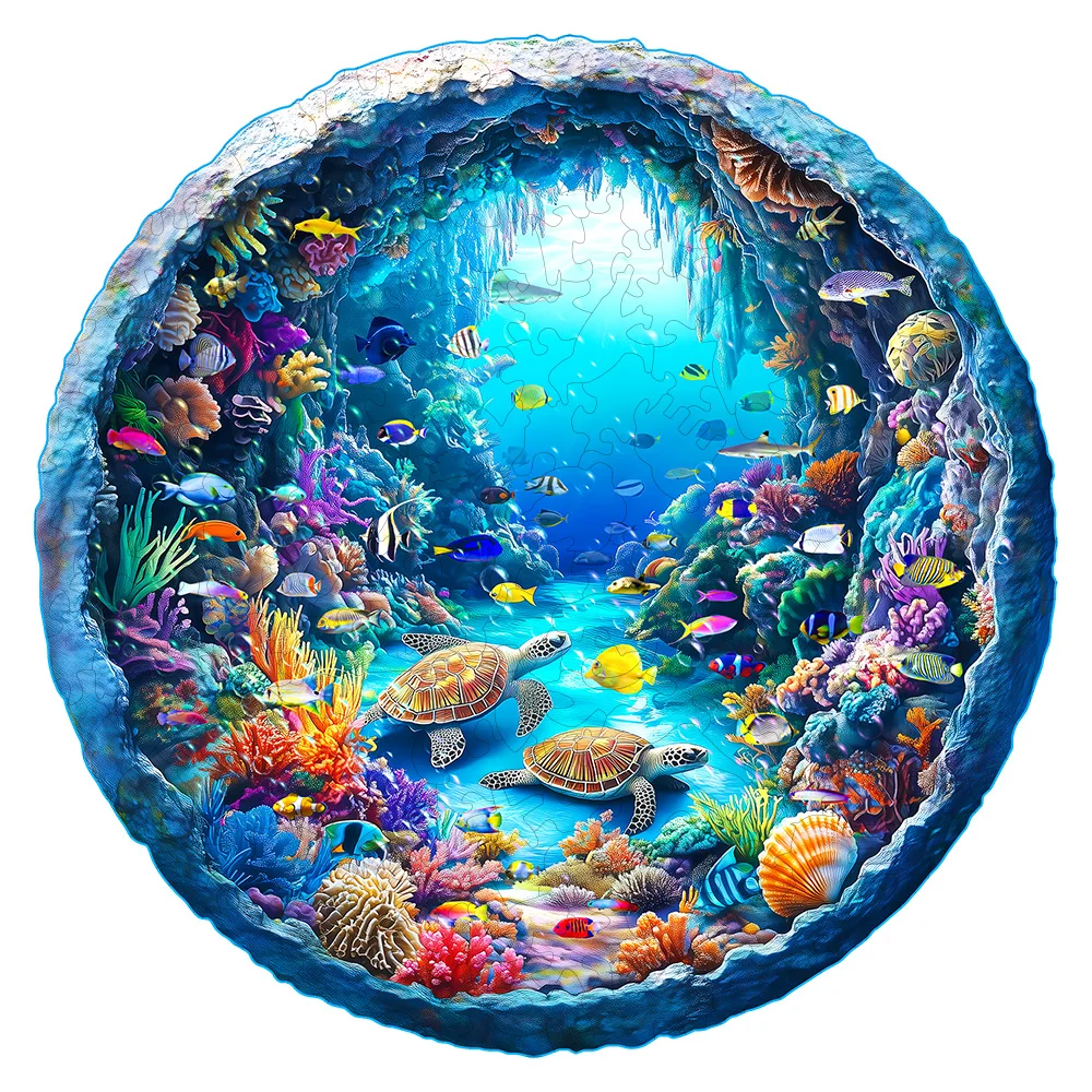 Ocean Wonders Holzpuzzle – Tierpuzzle in einzigartiger Form