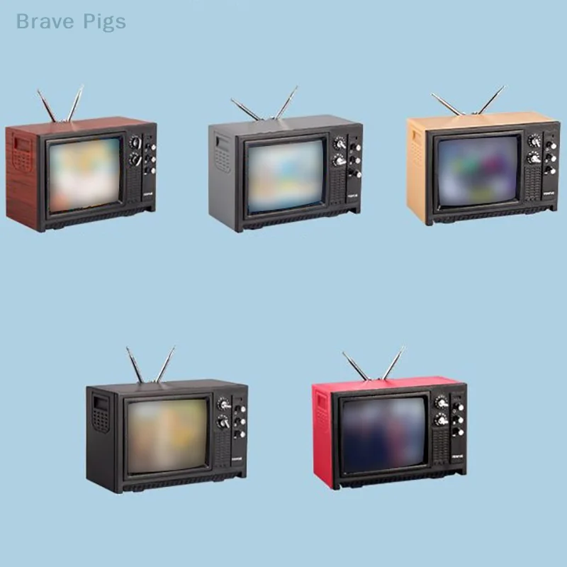 Mini Retro TV Miniatur Ornamente Puppenhaus Spielzeug – Bild 5