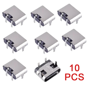 USB-C Einbaubuchse 2-polig für Ladeport, 10er-Set