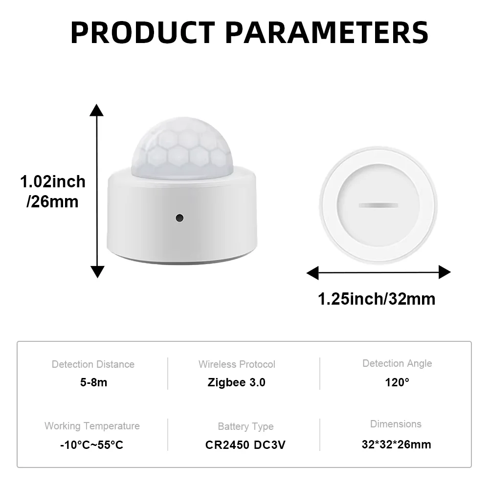 EWelink Zigbee Mit/Kein Ständer Pir Motion Sensor Bewegung – Bild 6