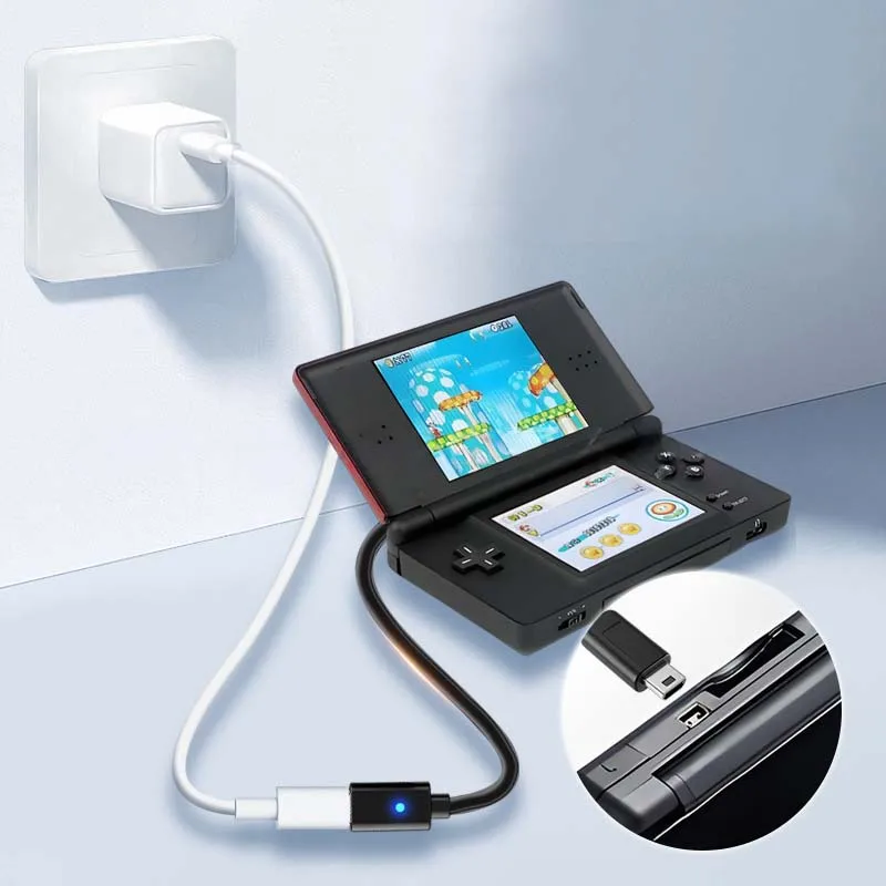 USB C Ladekabel für Nintendo NDSL Konsole Gaming Controller – Bild 5