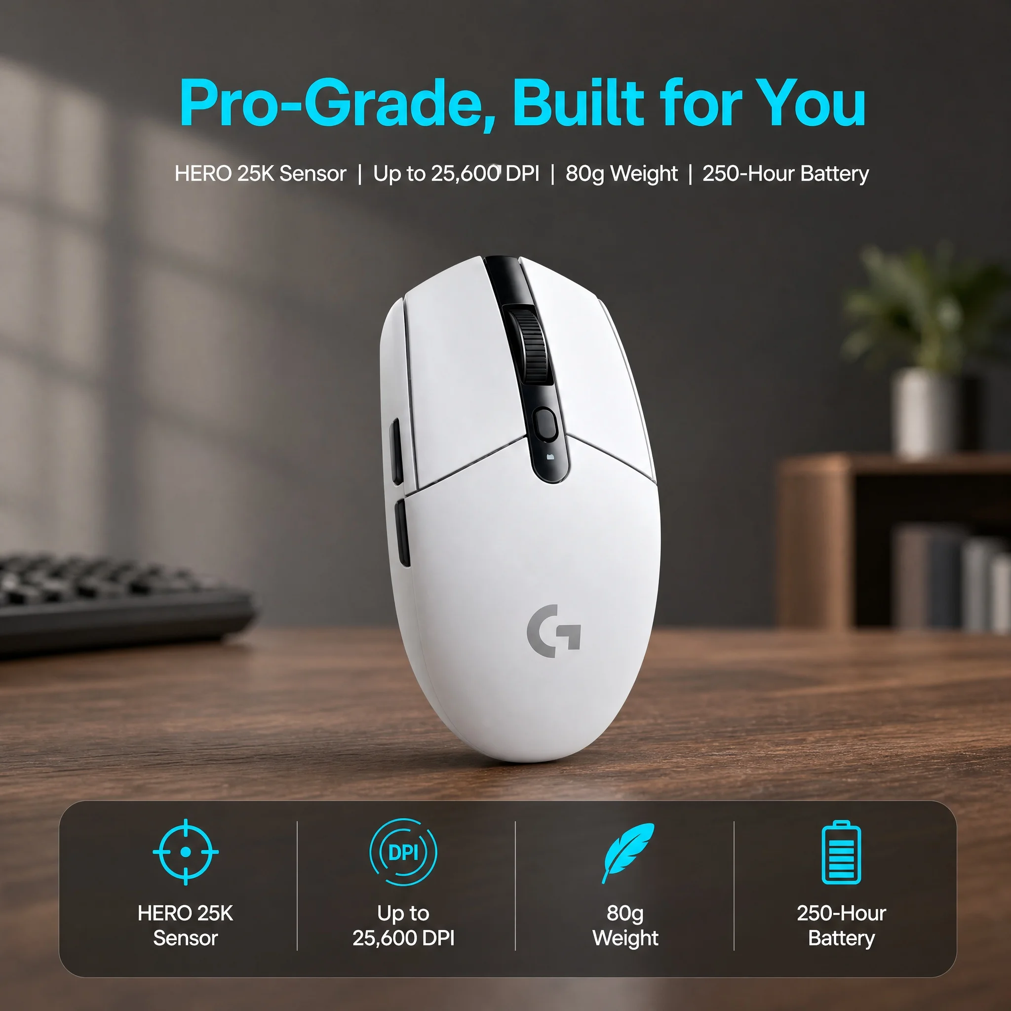 Logitech G304 Kabelloses Gaming-Peripheriegerät, speziell für – Bild 4