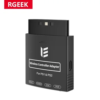 RGEEK Kabelloser Controller-Adapter, Drahtloser Controller-Konverter für PS1/PS2-Konsole, Kompatibel