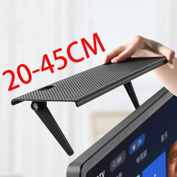 TV-Bildschirm-Ablagefach für den oberen Bildschirmbereich, Computer-Monitor-Ablage, TV-Medienbox-Router-Regal