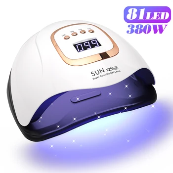 UV-LED-Nagellampe, 380 W, Nagelhärtungslampen für den Heimsalon, leistungsstarke LED-Trocknungslampen für alle