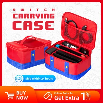 Große Tragetasche für Switch OLED Console Pro Controller, Reise-Aufbewahrungstasche für Switch-Zubehör