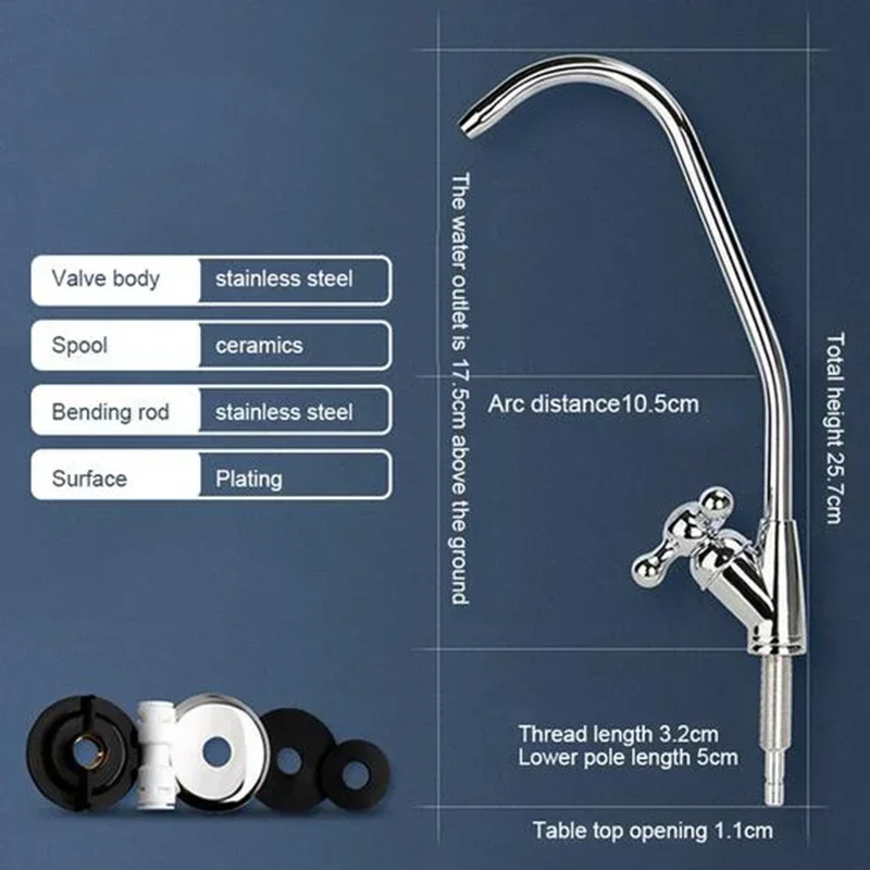 Wasserfilter-Wasserhahn, bleifreier Luftreiniger, gefilterter – Bild 5