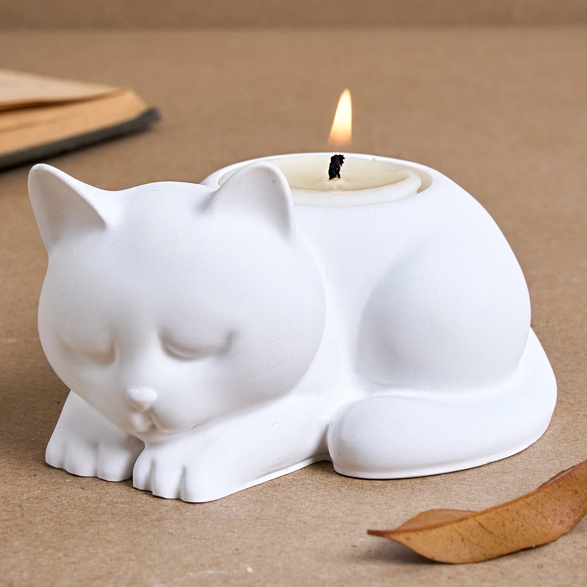 Tier Katze Kerzenhalter Silikon Form DIY Hause Desktop – Bild 3