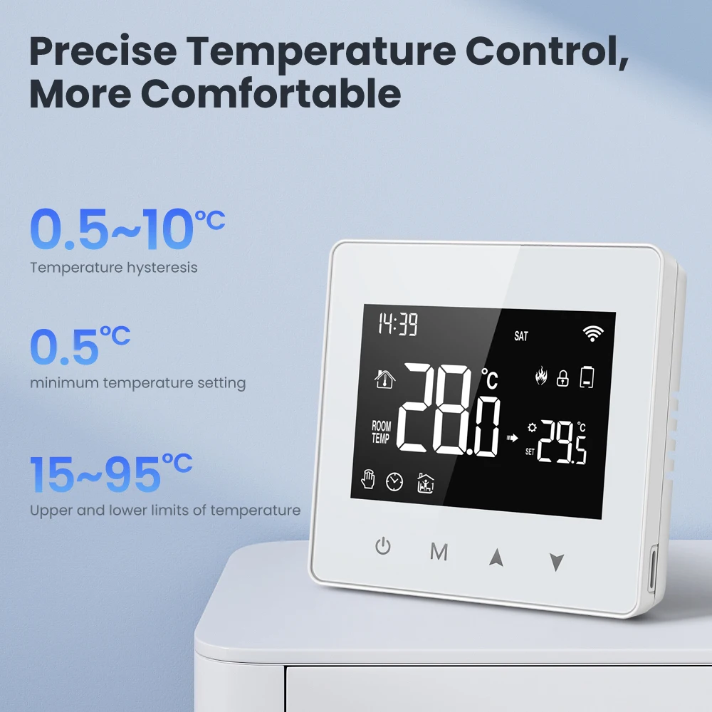 AVATTO WiFi/ZigBee Smart Thermostat, batteriebetriebener – Bild 2