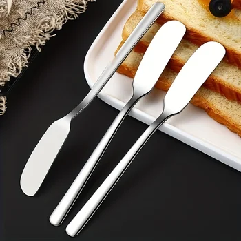 Buttermesser, Buttermesser aus Edelstahl, Käsespreizer, Küchenbutterschaufel, multifunktionale (2 Stück)