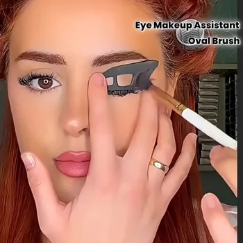 Augen-Make-up-Set - Lidschattenpinsel und -formen, schnelle Vorlagen für Anfänger, einfache (3 Stück)