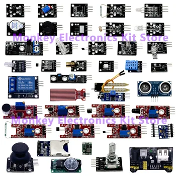 45 Arten in 1 Sensoren Module Starter Kit für Arduino Raspberry Pi, besser als 37 Arten in 1 KIT mit Box DIY