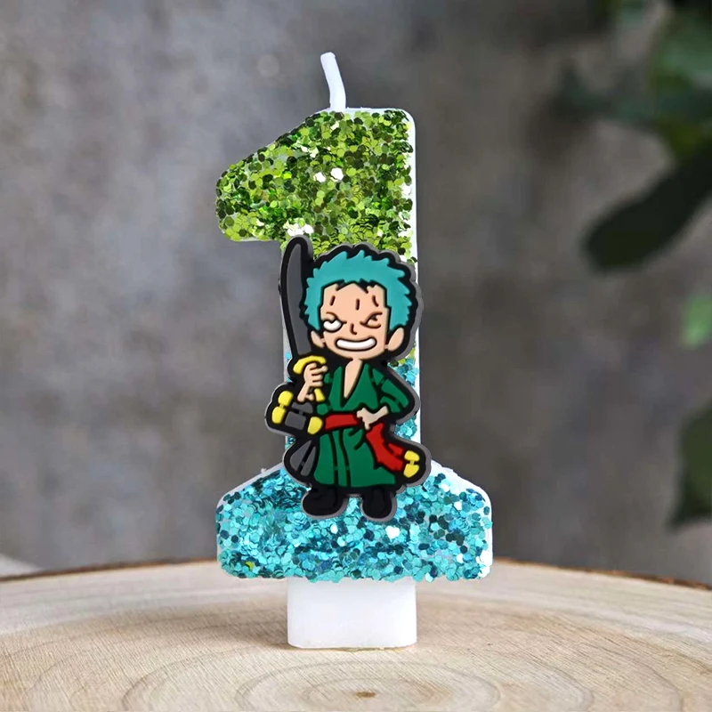 Beliebte One Piece Themen-Kerze Nummer 0-9 Luffy-Kerze – Bild 2