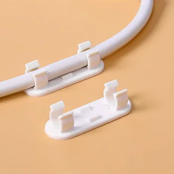 Kunststoff-Kabelhalter-Clips, selbstklebender Draht-Organizer, Kabelmanagementsystem ohne Bohren (40 Stück)