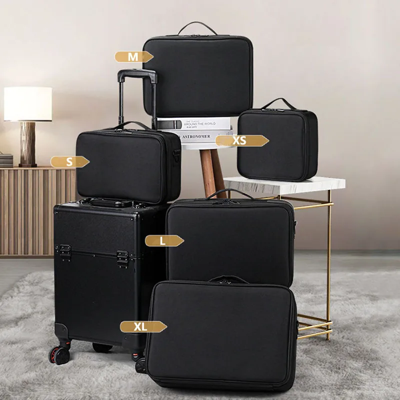 Professionelle Make-Up Fall Weibliche Reise Große Kapazität – Bild 6
