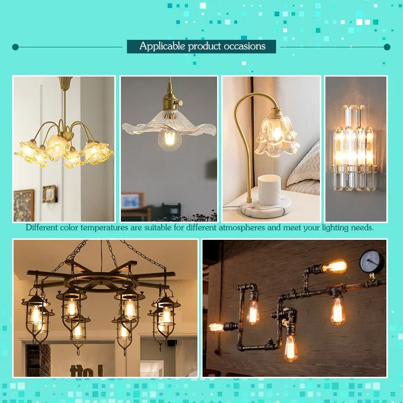 LED Retro Edison Glühbirne E14 E27 AC 220V 2W 4W 6W 8W – Bild 6