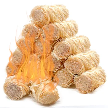 Natürlicher Feuerstarter, Wachsholzstab, geeignet für Lagerfeuer, Kamin, Grillofen, Backofen, Holzkohlezündung